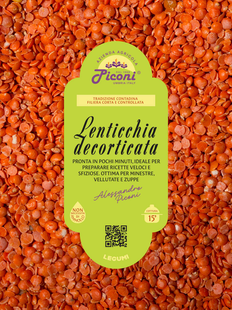 Lenticchia decorticata